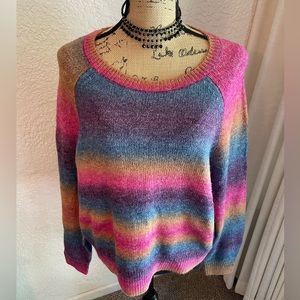 BB Dakota Rainbow Stripe Sweater